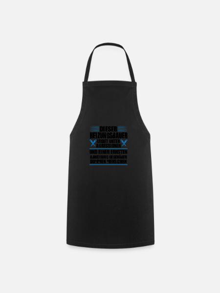 Heizungsbauer Beruf Heizungsbau Geschenk - Kochschürze - Schwarz