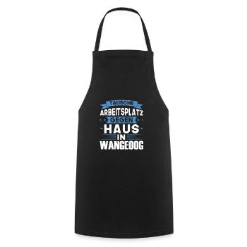 Wangeoog Urlaub Norden Geschenk - Kochschürze - Schwarz - Vorne - AI Model Male 185 dark (185cm)
