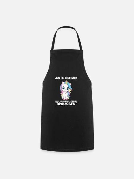 Witzig Ironie Büro Humor Geschenk - Kochschürze - Schwarz