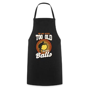 Pétanque Boulspieler Boules Gift - Cooking Apron - black - Front - AI Model Male 185 dark (185cm)