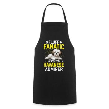 Fanatique de peluches Fier admirateur bichanais - Tablier de cuisine - noir - Devant - AI Model Male 185 dark (185cm)