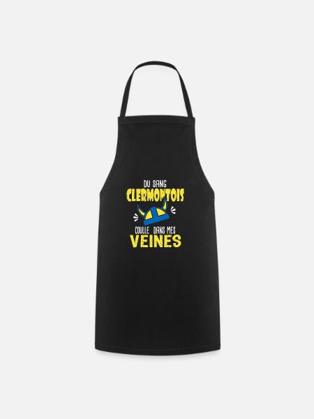 Rugby sang Clermontois supporters clermont Rugby - Tablier de cuisine - noir