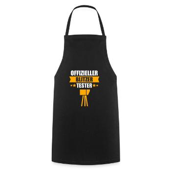 Permis de conduire Passé Blitzer Drôle cadeau - Tablier de cuisine - noir - Devant - AI Model Male 185 dark (185cm)