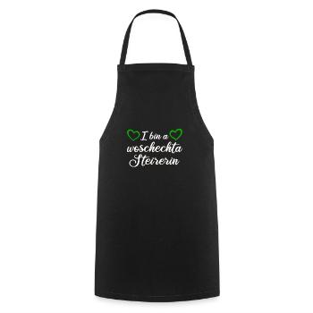 Steirerin Steier Steiermark Madl Spruch Geschenk - Kochschürze - Schwarz - Vorne - AI Model Male 185 dark (185cm)