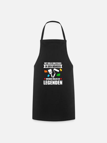 Malermeister Maler Geselle Lackierer Geschenk - Kochschürze - Schwarz