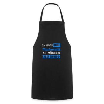 Mathematik Fibonacci Mathematiker Geschenk - Kochschürze - Schwarz - Vorne - AI Model Male 185 dark (185cm)