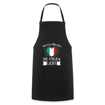 Italien Italiener Italienerin Geschenk - Kochschürze - Schwarz - Vorne - AI Model Male 185 dark (185cm)
