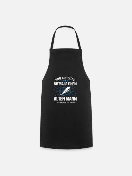 Skispringen Skispringer Skifliegen Geschenk - Kochschürze - Schwarz
