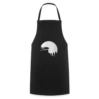 Cadeau de cochons de cochon - Tablier de cuisine - noir - Devant - AI Model Male 185 dark (185cm)
