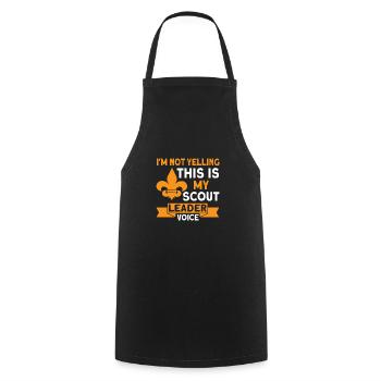 Scout scout coach cadeau - Tablier de cuisine - noir - Devant - AI Model Male 185 dark (185cm)