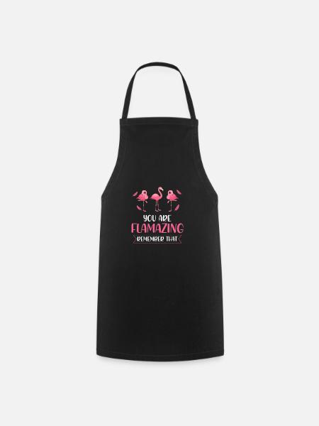 Flamingo Flamingo Geschenk - Kochschürze - Schwarz
