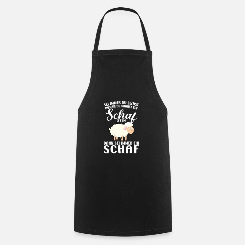 Schaf Schafe Schäfchen Geschenk - Kochschürze - Schwarz