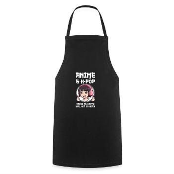 K-Pop-K-Pop-Merch K-Pop-Waren Geschenk - Kochschürze - Schwarz - Vorne - AI Model Male 185 dark (185cm)