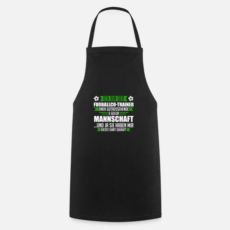 Fußball Co-Trainer Trainer Co-Trainer Geschenk - Kochschürze - Schwarz