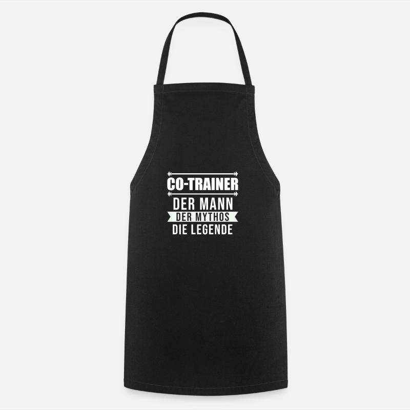 Co-Trainer Trainer Fußballtrainer Geschenk - Kochschürze - Schwarz