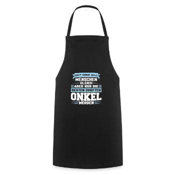 Onkel Familie Nichte Geschenk - Kochschürze - Schwarz - Vorne - AI Model Male 185 dark (185cm)