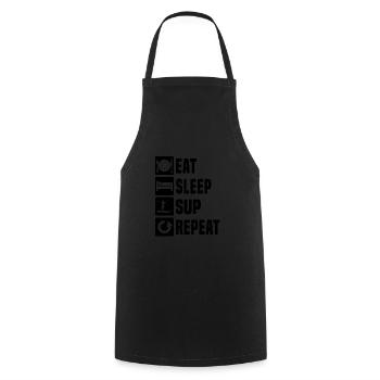Women's Men's Standup Paddling Standup Paddleboard - Cooking Apron - black - Front - AI Model Male 185 dark (185cm)