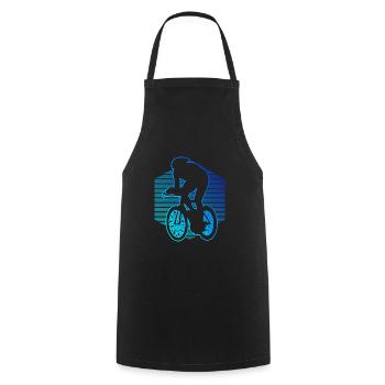 Road bike racing cycling racing cyclists men - Cooking Apron - black - Front - AI Model Male 185 dark (185cm)