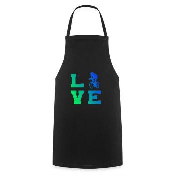 Racing Cyclist Racing Bike Road Bike Racing Cycling - Cooking Apron - black - Front - AI Model Male 185 dark (185cm)