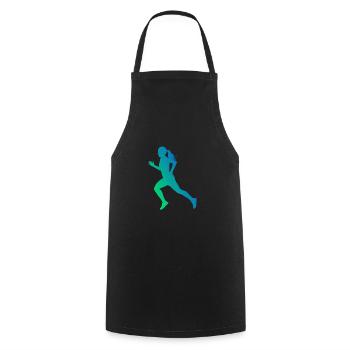 Cross Country Running Running Jogging Men - Cooking Apron - black - Front - AI Model Male 185 dark (185cm)