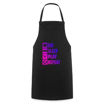 Football Footballer Football Goalkeeper Goalkeeper - Cooking Apron - black - Front - AI Model Male 185 dark (185cm)