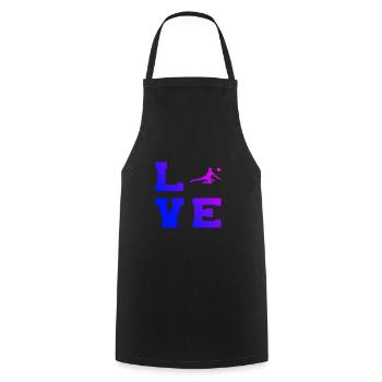 Volley-ball joueur Volley-ball Jouant au volley-ball - Tablier de cuisine - noir - Devant - AI Model Male 185 dark (185cm)