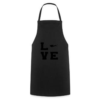 Plongeurs Plongée sous-marine Plongeur Hommes - Tablier de cuisine - noir - Devant - AI Model Male 185 dark (185cm)