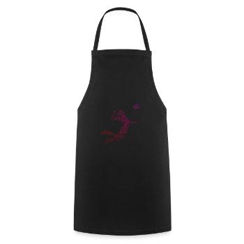 Joueurs de volleyball masculin Volleyball - Tablier de cuisine - noir - Devant - AI Model Male 185 dark (185cm)