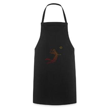 Volleyball masculin féminin Volleyball - Tablier de cuisine - noir - Devant - AI Model Male 185 dark (185cm)