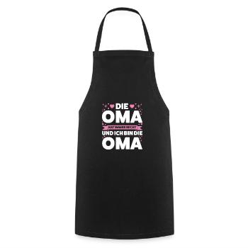 Oma Großmutter Omas Geschenk - Kochschürze - Schwarz - Vorne - AI Model Male 185 dark (185cm)
