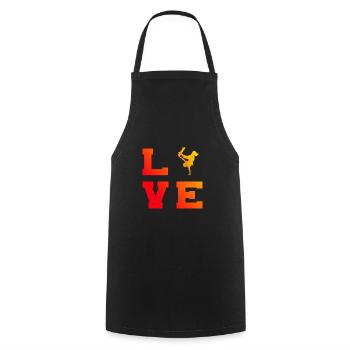 Skating Skateboarder Skater Skateboarding Women - Cooking Apron - black - Front - AI Model Male 185 dark (185cm)