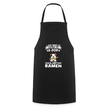 Ramen Merch Ramen kpop Katze Katze Lover Geschenk - Kochschürze - Schwarz - Vorne - AI Model Male 185 dark (185cm)