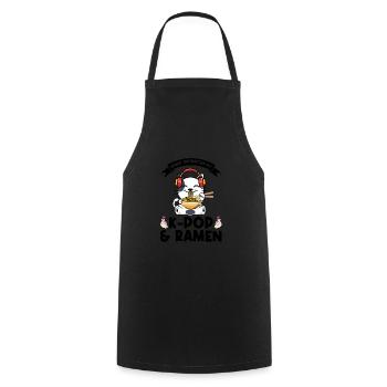 Ramen Merch Ramen kpop Katze Katze Lover Geschenk - Kochschürze - Schwarz - Vorne - AI Model Male 185 dark (185cm)