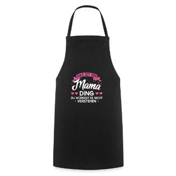 Mutter Familie Mama Geschenk - Kochschürze - Schwarz - Vorne - AI Model Male 185 dark (185cm)
