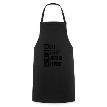 Jetskiing Jet Ski Riding Men's Water Sports - Cooking Apron - black - Front - AI Model Male 185 dark (185cm)