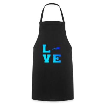 Tauchen Diving Taucher Diver Scuba Diver - Cooking Apron - black - Front - AI Model Male 185 dark (185cm)