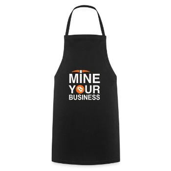 Bitcoin Mining Business - Kochschürze - Schwarz - Vorne - AI Model Male 185 dark (185cm)
