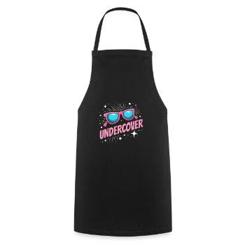 Undercover Costume - Sunglasses Fun - Cooking Apron - black - Front - AI Model Male 185 dark (185cm)