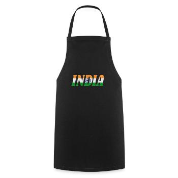 India - Tablier de cuisine - noir - Devant - AI Model Male 185 dark (185cm)