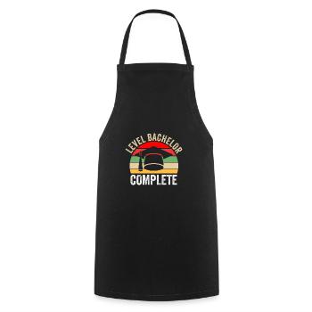 Bachelor Prüfung Bachelor Abschluss Geschenk - Kochschürze - Schwarz - Vorne - AI Model Male 185 dark (185cm)