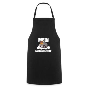 Schlafanzug Waschbär Schlafshirt Geschenk - Kochschürze - Schwarz - Vorne - AI Model Male 185 dark (185cm)