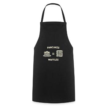 Pfannkuchen und Waffeln - Kochschürze - Schwarz - Vorne - AI Model Male 185 dark (185cm)