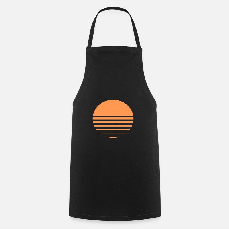 Soleil levant - Tablier de cuisine - noir
