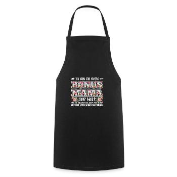 Bonus Mama Familie Stiefmutter Geschenk - Kochschürze - Schwarz - Vorne - AI Model Male 185 dark (185cm)