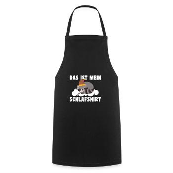Schlafanzug Waschbär Waschbären Geschenk - Kochschürze - Schwarz - Vorne - AI Model Male 185 dark (185cm)