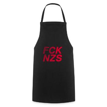 FCK NZS - Kochschürze - Schwarz - Vorne - AI Model Male 185 dark (185cm)