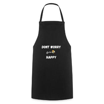 Don't worry bee happy - Kochschürze - Schwarz - Vorne - AI Model Male 185 dark (185cm)