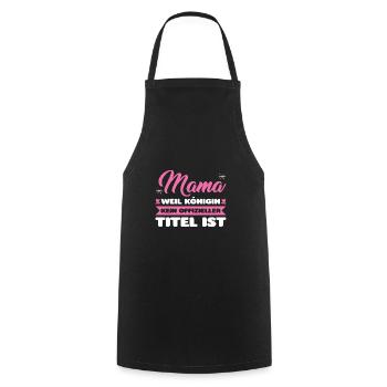 Mutter Familie Mama Geschenk - Kochschürze - Schwarz - Vorne - AI Model Male 185 dark (185cm)