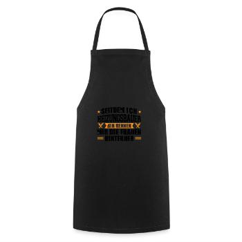 Heizungsbauer Beruf Heizungsinstallateur Geschenk - Kochschürze - Schwarz - Vorne - AI Model Male 185 dark (185cm)