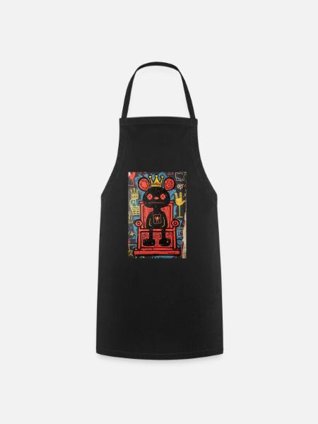 Roi de la mauvaise humeur - Tablier de cuisine - noir
